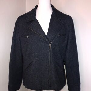 Lauren Wool Moto Jacket Size 12P​​